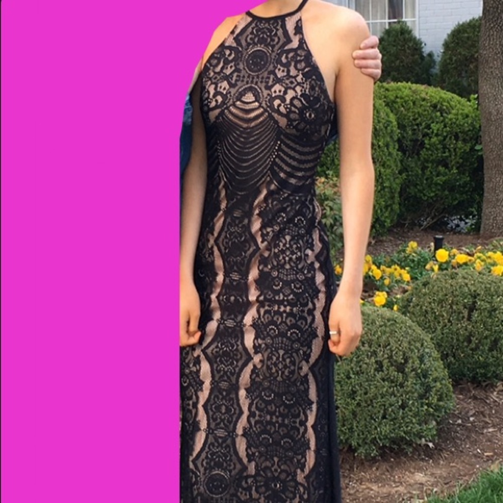 Morgan & Co Lace Prom Dress